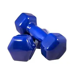 PROFIT - Set 2 Mancuernas Recubiertas 2.5 Kg Color Azul