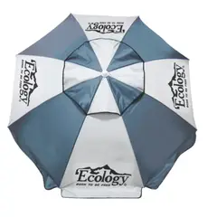 ECOLOGY - Parasol Playa 1.9 m Protección Uv Plateado