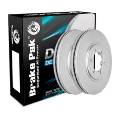 GENERICO - Set X2 Discos De Freno Brake Pak Para Ssangyong Korando Family Modelo 2001 En Adelante