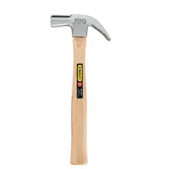 STANLEY - Martillo con Mango de Madera Cabeza Octogonal 16 Oz (454 Gr)