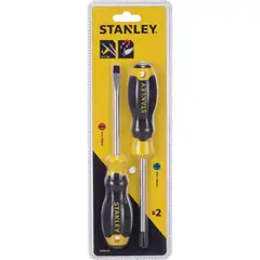 STANLEY - Juego de Destornilladores 2 Piezas CushionGrip