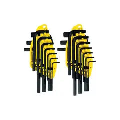 STANLEY - Juego de Llaves Hexagonales SAEMétricas 20 Piezas