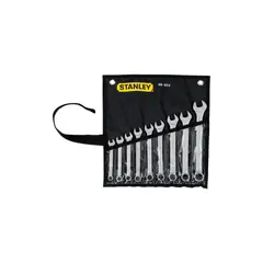 STANLEY - Juego de Llaves 9 Piezas Combinadas Métricas