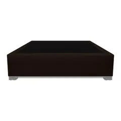 MAGIC CLASS - Base Cama Premium Top Semidoble 120X190Cm Ecocuero Café