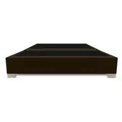 MAGIC CLASS - Base Cama Premium Top Dividida Queen 160X190Cm Ecocuero Café