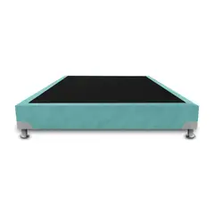 MAGIC CLASS - Base Cama De Lujo Boston Doble 140X190Cm Ecocuero Azul