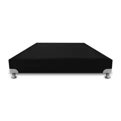 MAGIC CLASS - Base Cama de Lujo Boston Semidoble 120x190cm Microfibra Negro