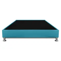 MAGIC CLASS - Base Cama Con Pestaña Doble 140X190Cm Microfibra Azul