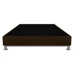 MAGIC CLASS - Base Cama Con Pestaña Sencilla 90X190Cm Microfibra Café