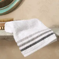 CANNON - Toalla de Manos 380gr 40x65 cm Blanco Gris