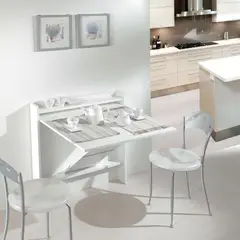 CARPINTARTE - Mesa Plegable Blanca