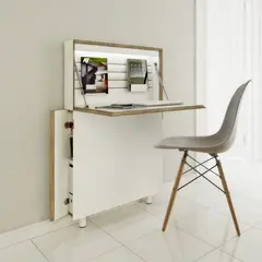 CARPINTARTE - Escritorio de Pared Blanco