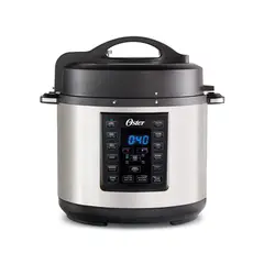 OSTER - Multiolla Capacidad de 5.7 Litros, con 12 Funciones, Color Plateado