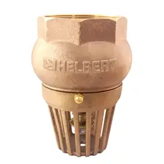 HELBERT - Válvula de Pie Antigolpe de Ariete Bronce 4? x 150 PSI
