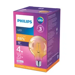 PHILIPS - Bombillo Led Vintage 400 Lumenes 4w E27 Certificado