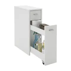 CARPINTARTE - Mueble Gabinete para Baño 58cm Alto x 20cm Ancho x 45cm Fondo color Blanco