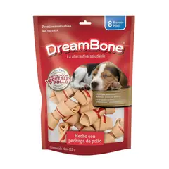 DREAMBONE - Snack Para Perro Huesos Mini Vegetal Y Pollo X8und
