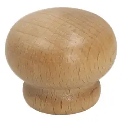 undefined - Botón Madera Haya Laca Natural 40mm