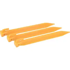 KLIMBER - Estacas Para Carpa Plástico Naranja 22 cm x 4 Unidades