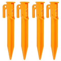 KLIMBER - Estacas Para Carpa Plástico Con Luz Led x 4 Unidades