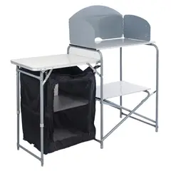 KLIMBER - Mesa Camping Plegable + Cocina Lateral y Alacena