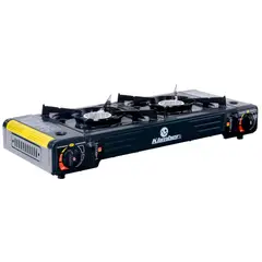 KLIMBER - Estufa Para Camping 2 Quemadores Kibo Metal