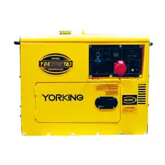 YORKING - Planta Eléctrica Cabinada 6,5 Kva Trifásica, Diesel 3600 Rpm Tablero Digital