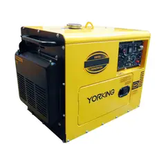 YORKING - Planta Eléctrica Cabinada 8,2 Kva Trifásica, Diesel 3600 Rpm Tablero Digital