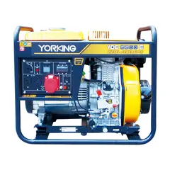 YORKING - Planta Eléctrica Abierta 5,5 Kva Bifásica, Diesel 3600 Rpm Tablero Análogo