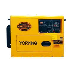 YORKING - Planta Eléctrica Cabinada 5,5 Kva Bifásica, Diesel 3600 Rpm Tablero Digital