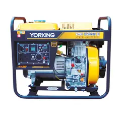 YORKING - Planta Eléctrica Abierta 7 Kva Bifásica, Diesel 3600 Rpm Tablero Análogo