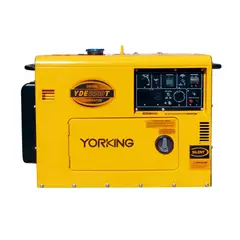 YORKING - Planta Eléctrica Cabinada 7 Kva Bifásica, Diesel 3600 Rpm Tablero Análogo