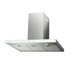 FISCHER - Campana Extractora Tipo Península Vidrio Digital 90 cm Blanco