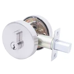 DURALOCK - Cerrojo Circular 750 Doble Cilindro Cromo