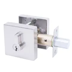 DURALOCK - Cerrojo Cuadrado Doble Cil 760 Cromo