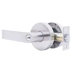 DURALOCK - Chapa Manija Circular Para Entrada Cromo