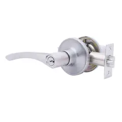 DURALOCK - Chapa Manija Tubular de Para Alcoba Cromo