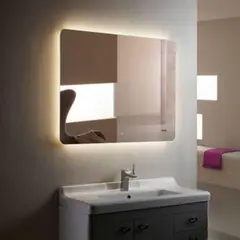 SENSI DACQUA - Espejo de Baño Los Ángeles con Luz Led y Reloj 100X80 cm