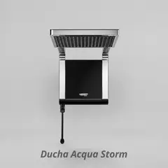 LORENZETTI - Ducha Acqua Storm Negro Cromo Ultra 220 Voltios