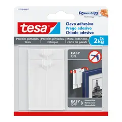 TESA - Clavo Adhesivo Pared Pintada 2Kg X 2 Und.