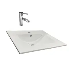 INKORPORAR - Lavamanos Incrustar Farzi 60X40Cm+Grifería