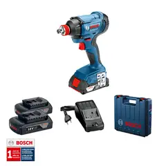 BOSCH - Llave De Impacto Inalambrica Gdx 180-Li 18v+ 2 Baterías 1,5ah, 1 Cargador 127v + Maletín Plástico