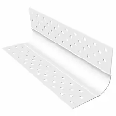 UNIPERFILES - Esquinero Protector Redondo Externo Blanco x 3,05 Mts x 50 Unidades