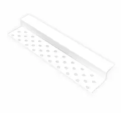 UNIPERFILES - Junta Control Z 11 mm x 20 mm Blanco x 2,44 Mts x 100 Unidades
