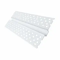 UNIPERFILES - Junta de Control Estria U de 8 mm x 10 mm Blanco x 2,44 Mts x 100 Unidades