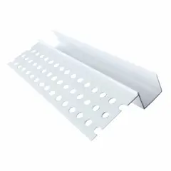 UNIPERFILES - Gotero 10 x 11 mm Blanco x 2,44 Mts x 50 Unidades