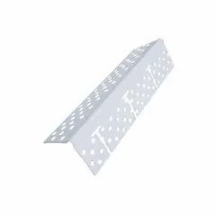 UNIPERFILES - Angulo Esquinero Protector de 90° Estriado Blanco x 2,44 Mts x 100 Unidades