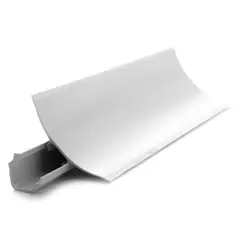 UNIPERFILES - Media Caña 90 mm Coextruido 3 Mts Blanco x 20 Unidades