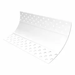 UNIPERFILES - Media Caña Perfolada 80 mm de 3 Mts Blanco x 50 Unidades