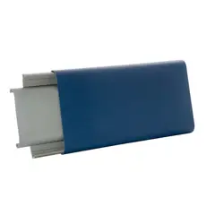 UNIPERFILES - Perfil Guarda Camilla PVC 15 Cms Azul Quirurgico x 4 Unidades